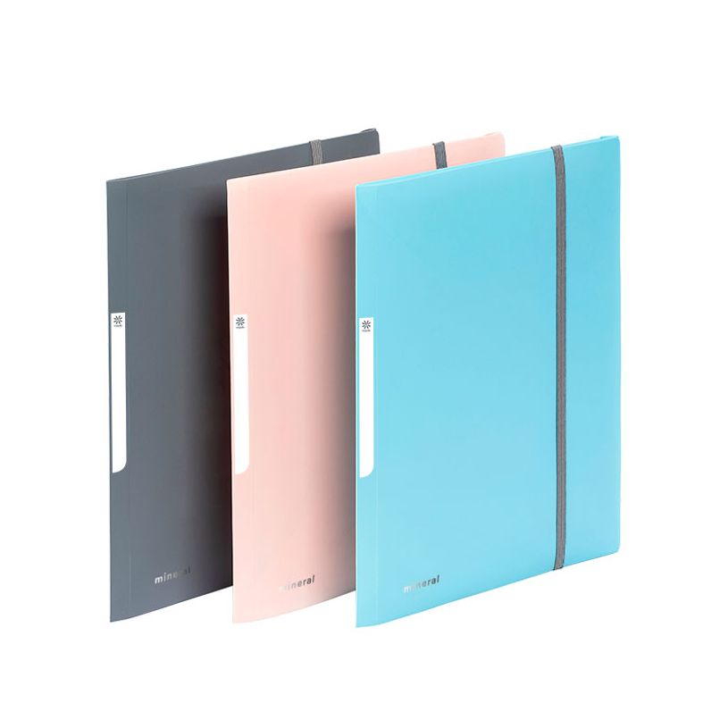 3135251331256-Chemise à élastique 3 rabats A4 - MINERAL - Viquel--0