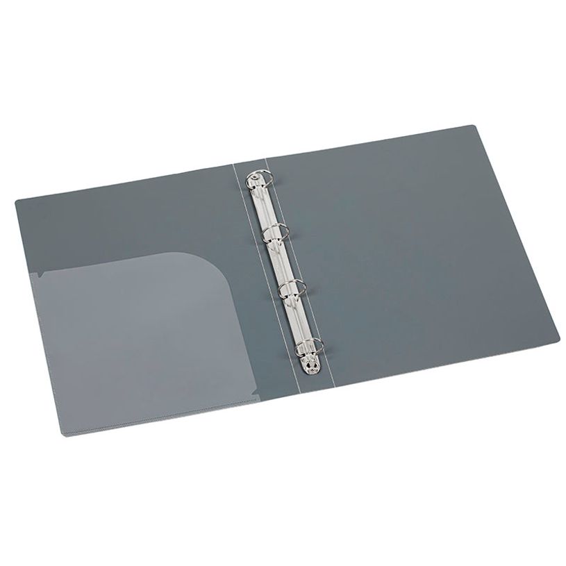 3135252231258-Classeur 4 anneaux A4 MAXI - MINERAL - Viquel--1