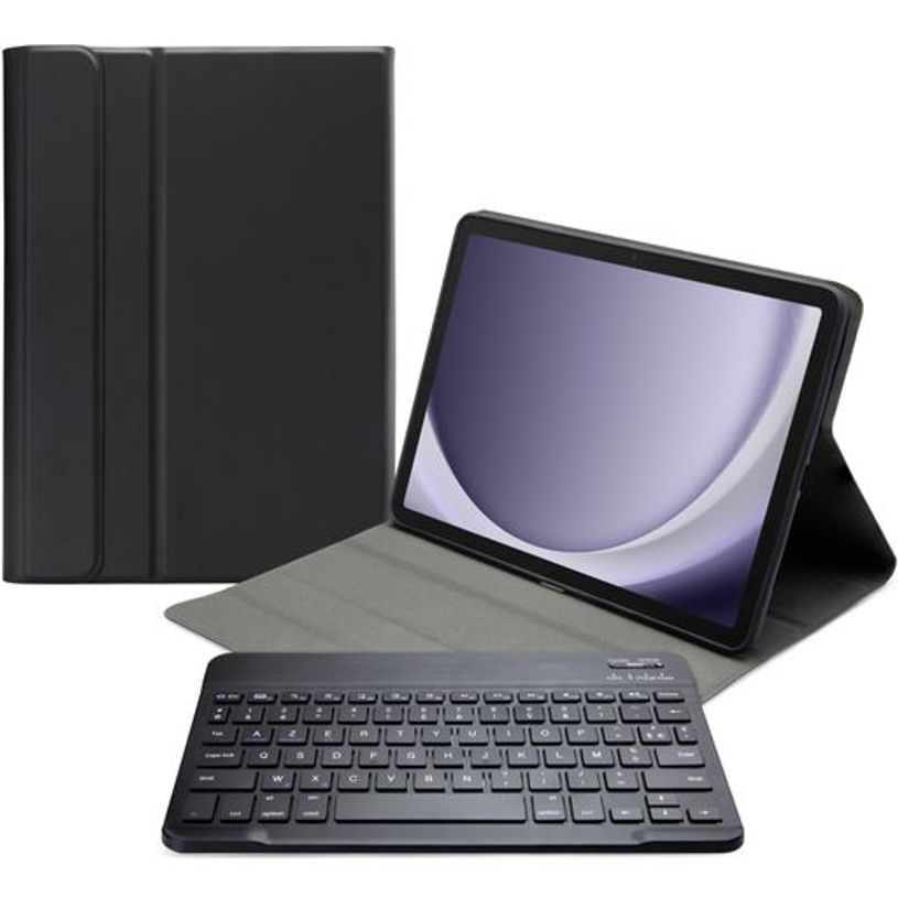 6971593173102-Clavier sans fil avec étui support - bluetooth – azerty - noir--1