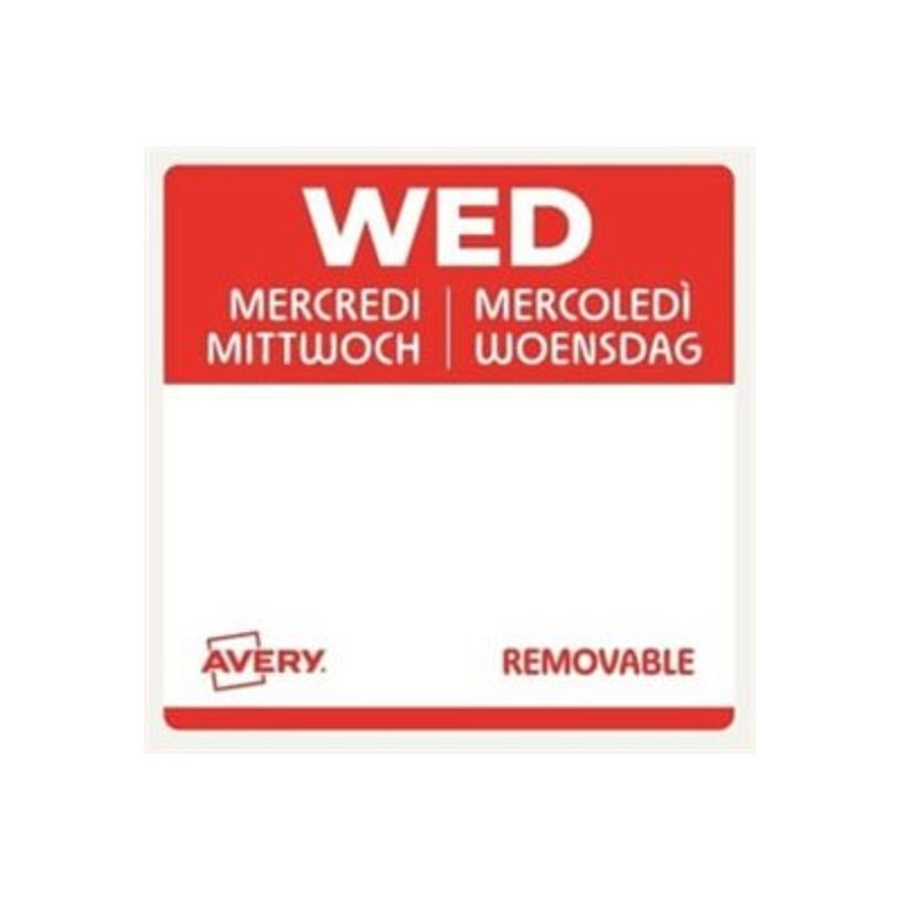 5014702152948-Avery - 1000 Etiquettes Jour Simples - MERCREDI - 25x25mm - Amovibles-P_405260542_1-3