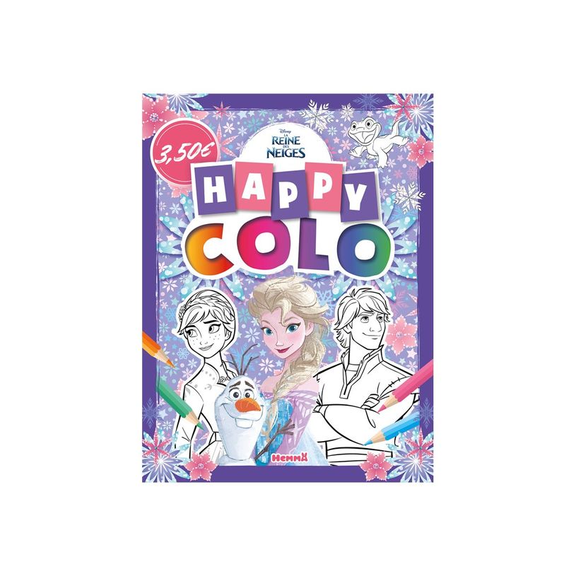 9782508058516-Disney La Reine des Neiges - Happy colo (Anna, Elsa, Kristoff)-P_405260873_1-0