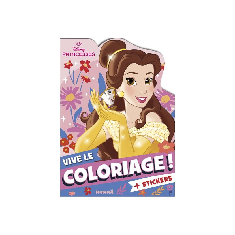 9782508059520-Belle - Vive le coloriage ! + stickers - Disney Princesses - Livre à colorier-P_405260889_1-0