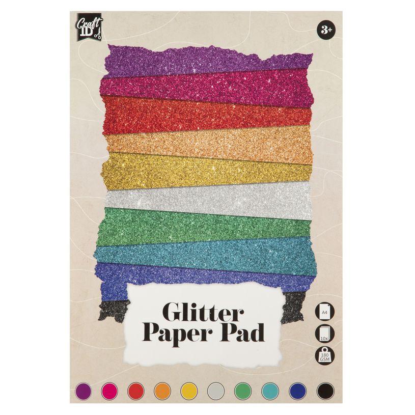 8715427113890-Bloc de papier - Paillete A4 - 10 feuilles - 180 gr--0