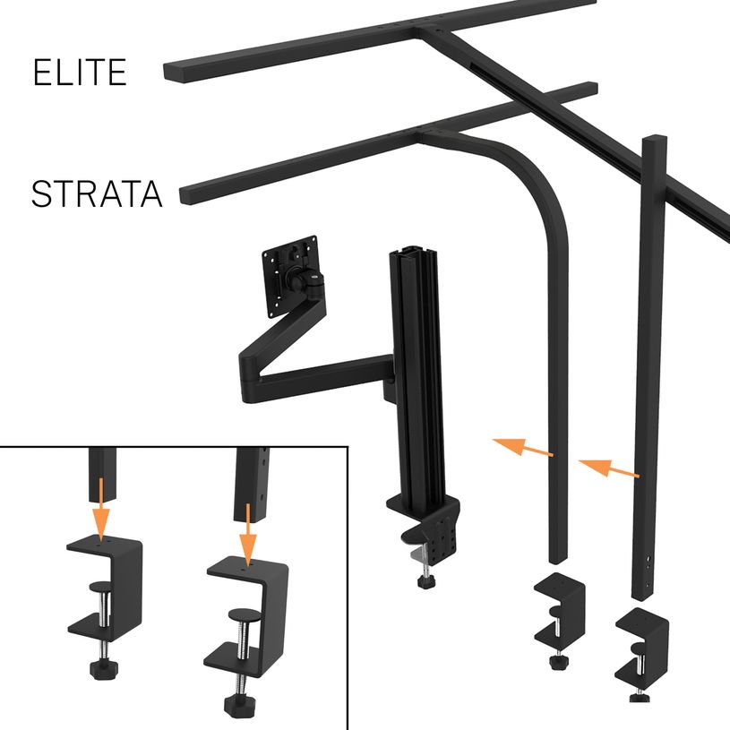 3595560042791-Unilux AXIO - Bras support pour écran - noir--5
