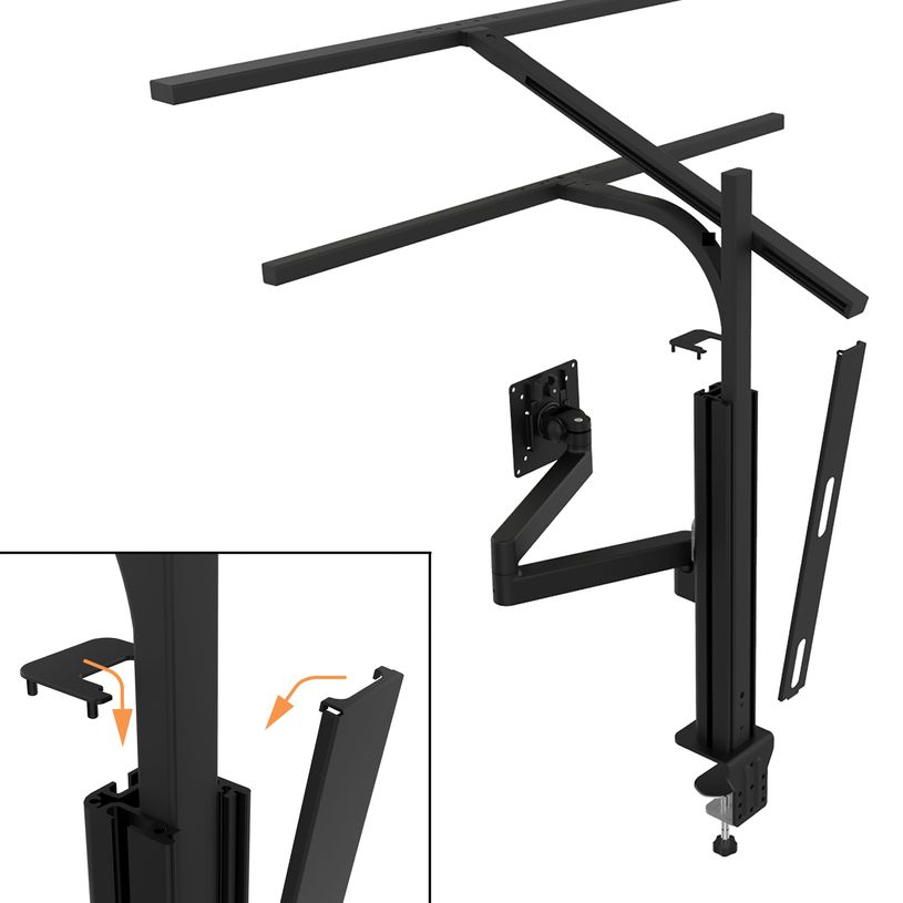 3595560042791-Unilux AXIO - Bras support pour écran - noir--6