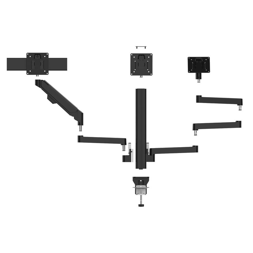 3595560042821-Unilux AXIO - Bras support pour double écran - noir--3