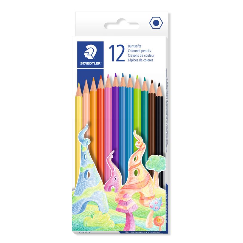 4007817148044-Staedtler - 12 crayons de couleur - corps hexagonal--0