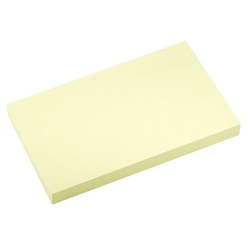 4044355788073-Global Notes - Notes adhésives - Pouvoir 3 fois plus adhésif - 100 feuilles - 125 x 75 mm - jaune--1