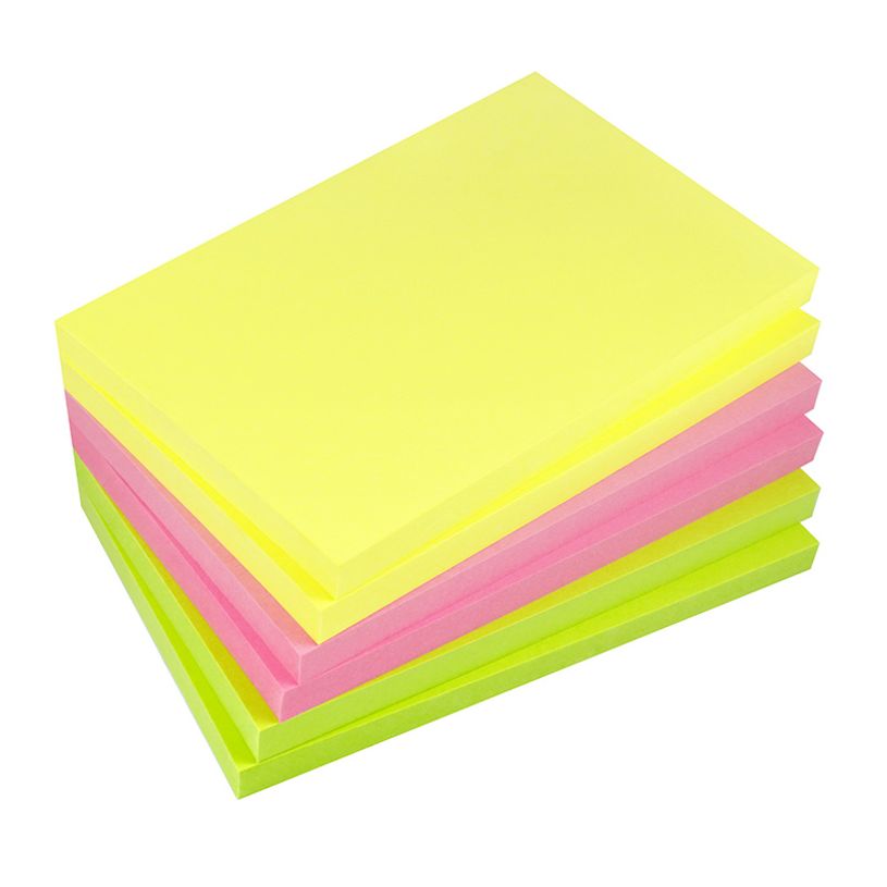4044355788745-Global Notes - Pack de 6 Blocs - Notes adhésives - Pouvoir 3 fois plus adhésif - 80 feuilles - 125 x 75 mm - c--1