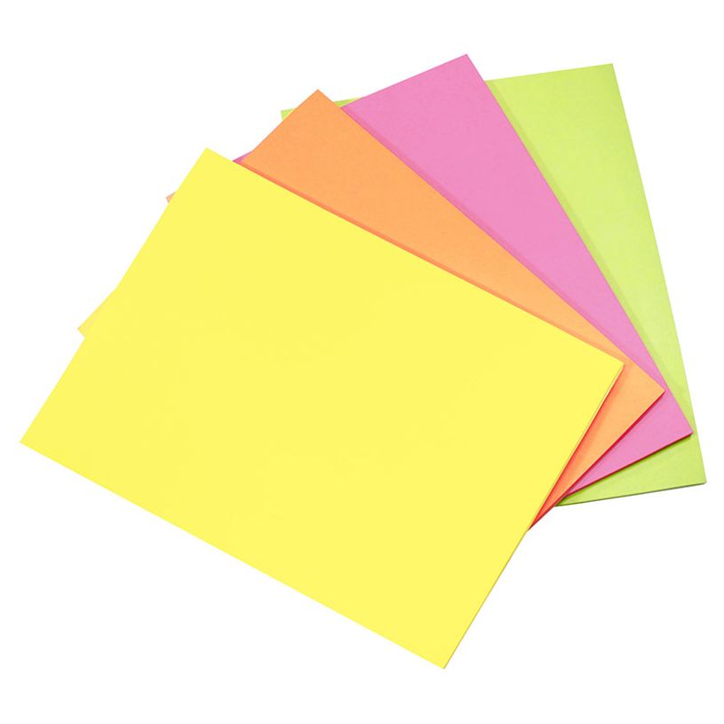 4044355791479-Global Notes - Pack de 4 Blocs - Communication Cards - 50 feuilles - 200 x 150 mm - couleurs assorties--1