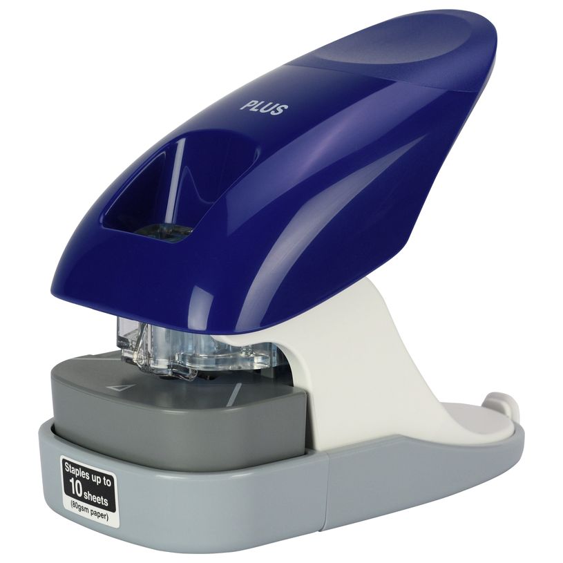 4977564613655-PLUS - Agrafeuse de bureau sans agrafe SL-112A - Bleu--0