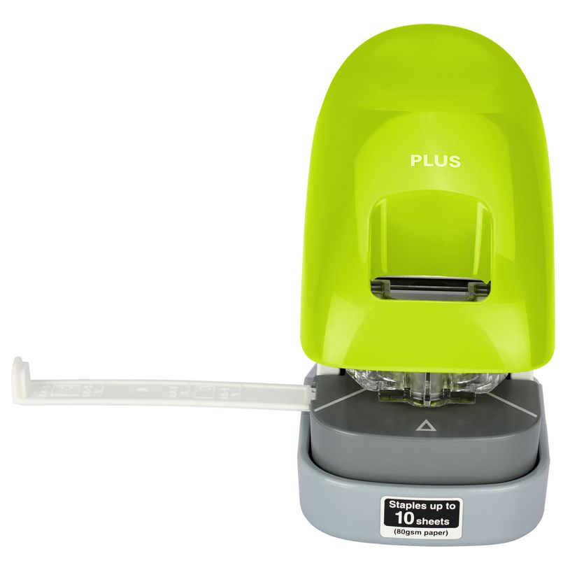 4977564613662-PLUS - Agrafeuse de bureau sans agrafe SL-112A - Vert clair--1