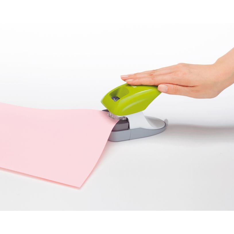 4977564613662-PLUS - Agrafeuse de bureau sans agrafe SL-112A - Vert clair--2