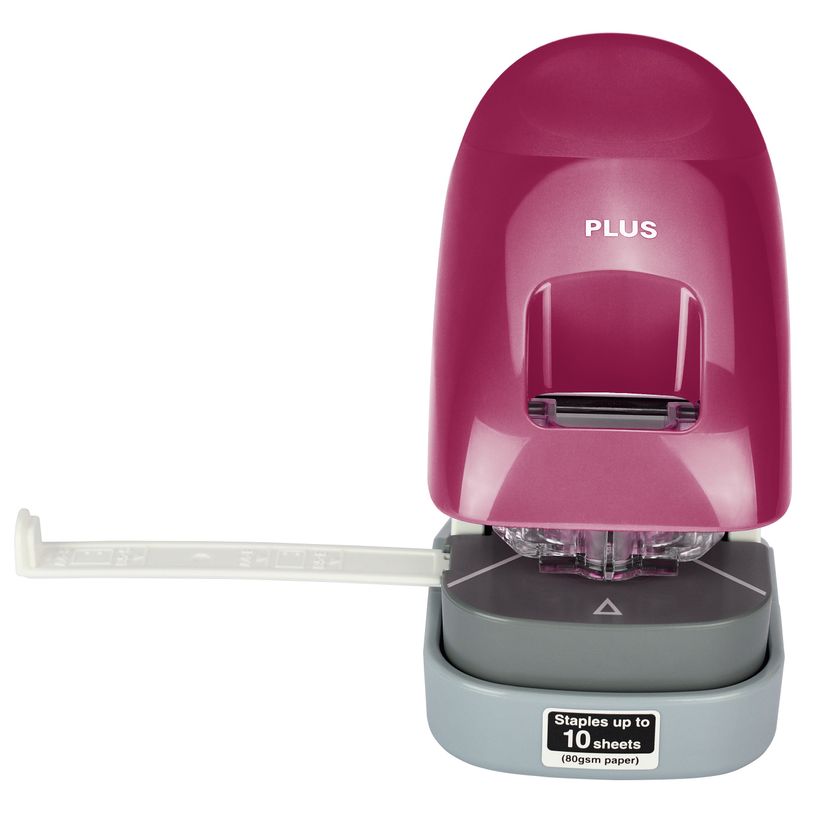 4977564816148-PLUS - Agrafeuse de bureau sans agrafe SL-112A - Bordeaux--1