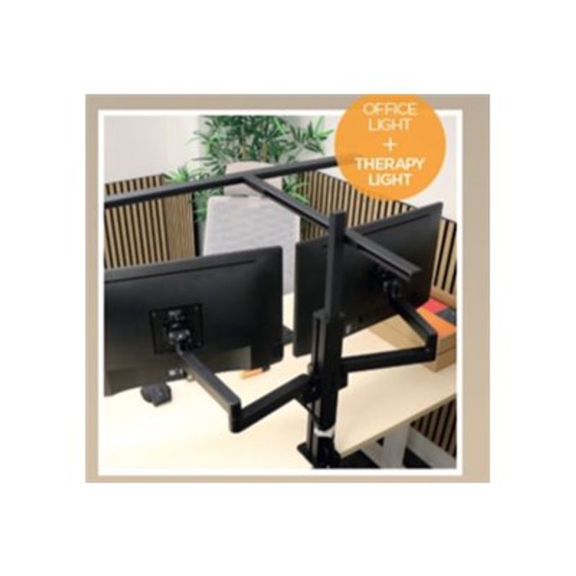 3595560043637-Unilux Lampe Elite + support double écran - noir-P_405261318_1-0