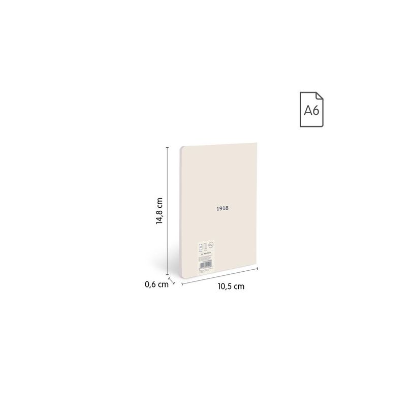 8411574112006-Milan 430 Since 1918 - Cuaderno - encolado - A6 (105 x 148 mm) - 48 hojas / 96 páginas - -P_405261346_8-7