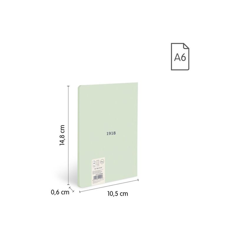 8411574112013-Milan 430 Since 1918 - Cuaderno - encolado - A6 (105 x 148 mm) - 48 hojas / 96 páginas - -P_405261347_9-8