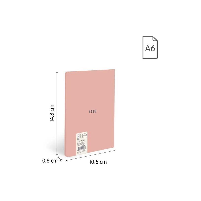 8411574112037-Milan 430 Since 1918 - Cuaderno - encolado - A6 (105 x 148 mm) - 48 hojas / 96 páginas - papel blanc-P_405261348_6-5