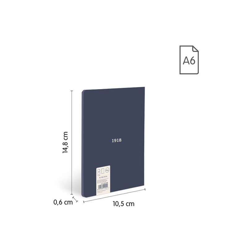 8411574112044-Milan 430 Since 1918 - Cuaderno - encolado - A6 (105 x 148 mm) - 48 hojas / 96 páginas - -P_405261349_9-7