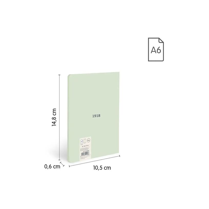 8411574112068-Milan 430 Since 1918 - Cuaderno - encolado - A6 (105 x 148 mm) - 48 hojas / 96 páginas - -P_405261351_3-6