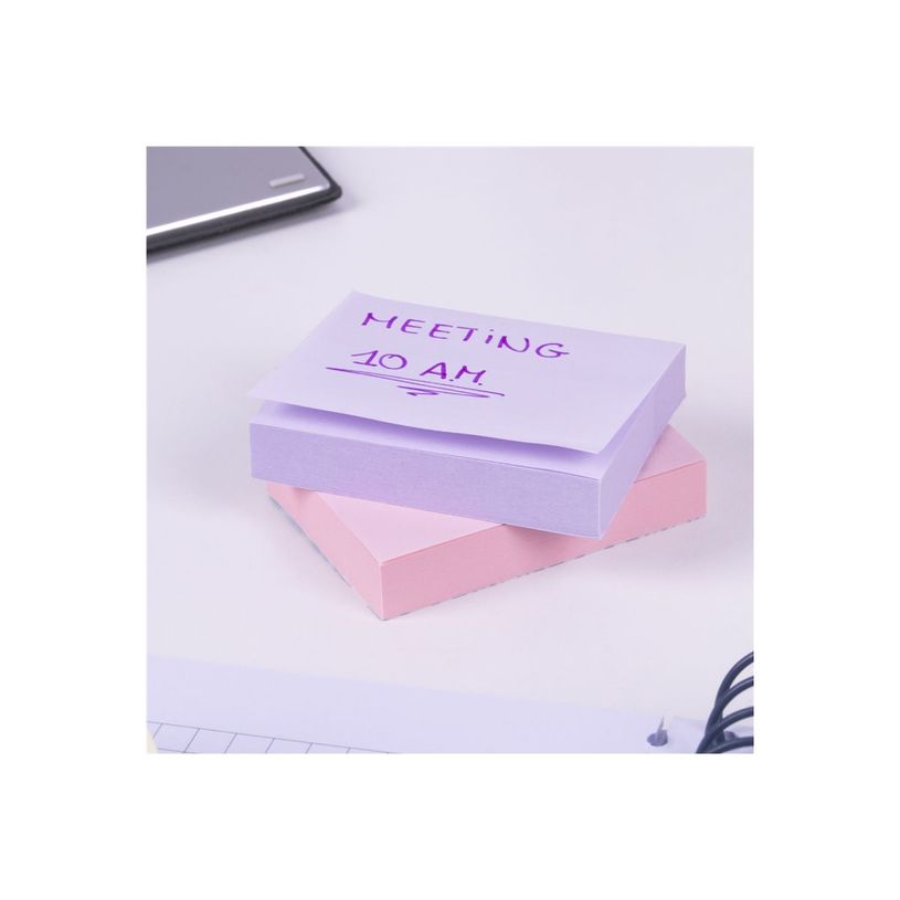 8411574114598-Milan Pastel - Notas adhesivas - 38 x 50 mm - 300 hojas (3 x 100) - naranja, lila, rosa-P_405261357_4-2