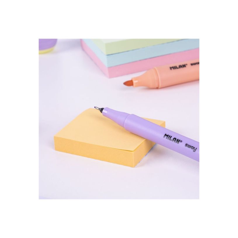 8411574114598-Milan Pastel - Notas adhesivas - 38 x 50 mm - 300 hojas (3 x 100) - naranja, lila, rosa-P_405261357_5-5