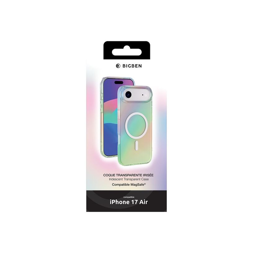 3571211544616-BIGBEN Connected Hybrid - Coque de protection pour iPhone Air - irisé transparent -P_405261567_1-4