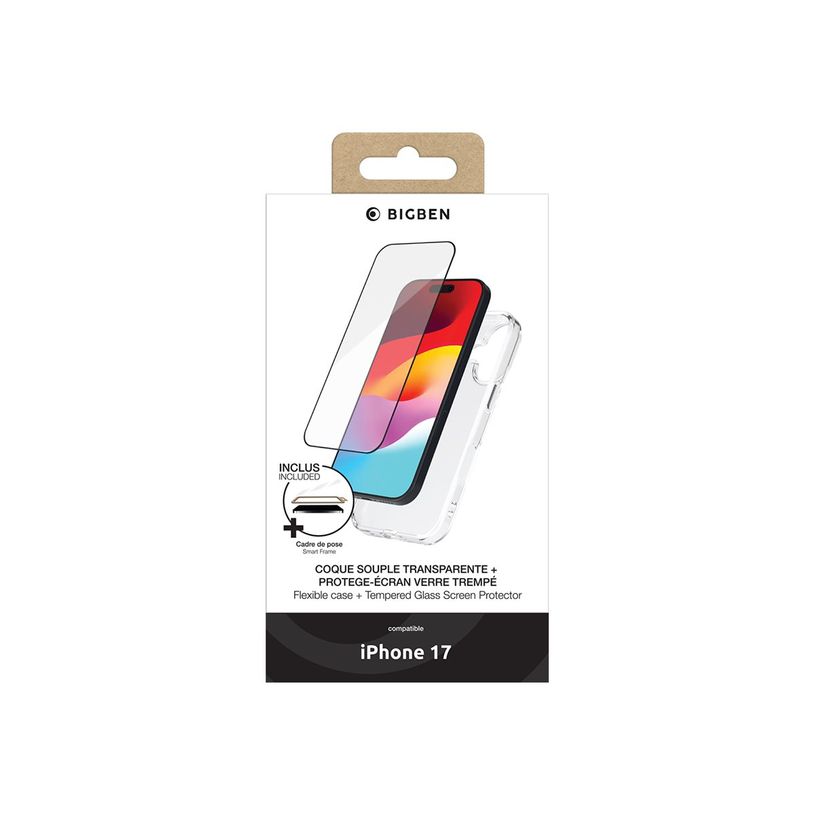 3571211547808-BIGBEN Connected - 2 en 1 - coque de protection avec verre trempé 2,5D pour iPhone 17 - t-P_405261576_2-2