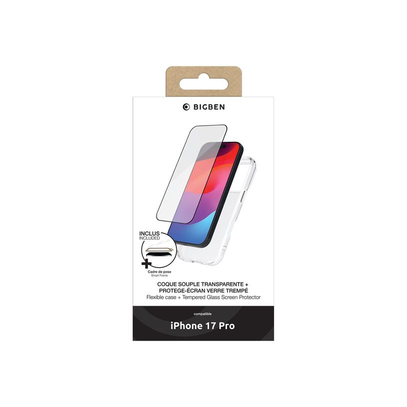 3571211547822-BIGBEN Connected - 2 en 1 - coque de protection avec verre trempé 2,5D pour iPhone 17 Pro-P_405261578_2-1
