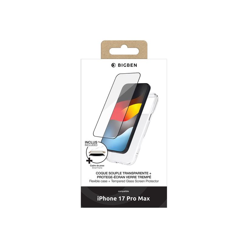 3571211547839-BIGBEN Connected - 2 en 1 - coque de protection avec verre trempé 2,5D pour iPhone 17 Pro-P_405261579_3-4