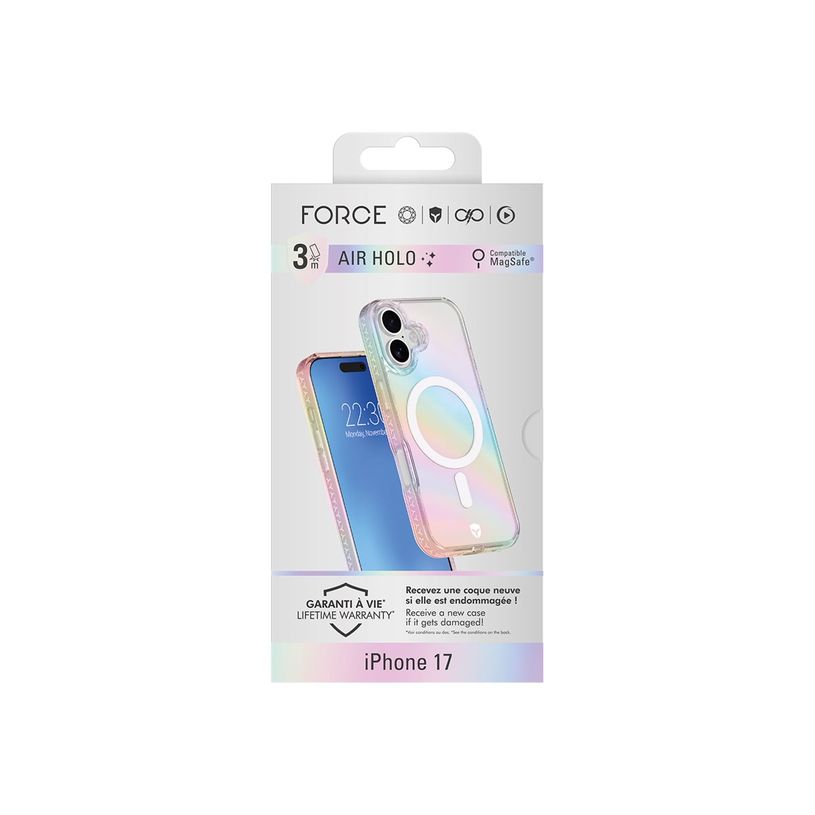 3571211548737-Force Case Air - Coque de protection pour Galaxy A55 - holographique transparent-P_405261591_1-1