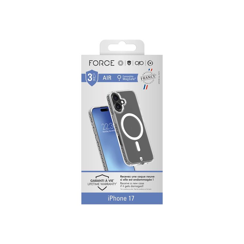 3571211545309-Force Case Air - Coque de protection pour iPhone 17 - transparent -P_405261596_2-3
