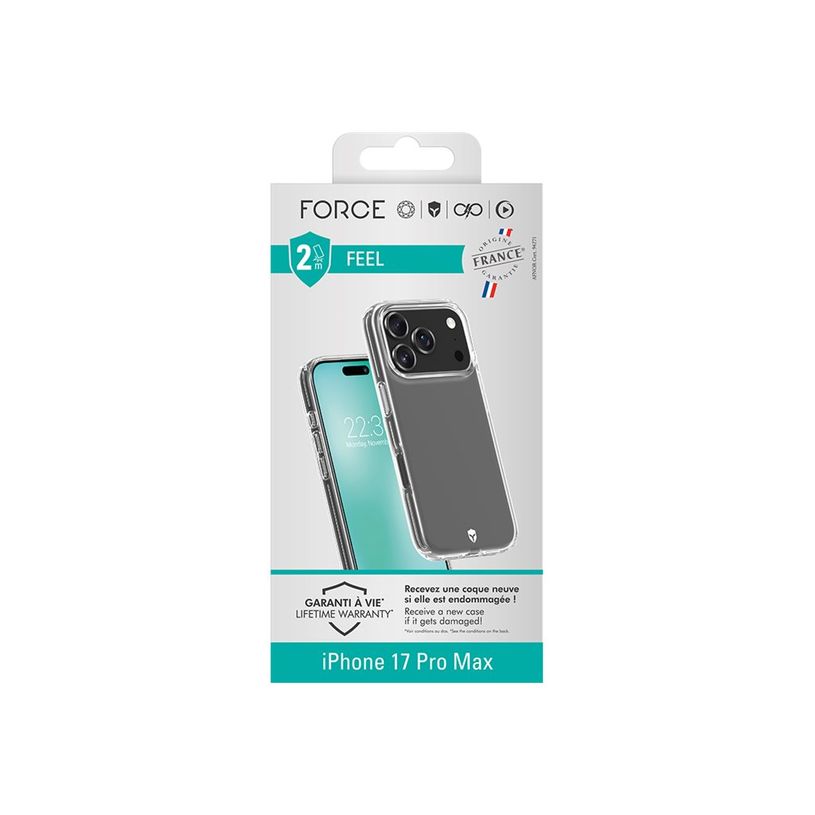 3571211545163-Force Case Feel - Coque de protection pour iPhone 17 Pro Max - transparent -P_405261608_1-1