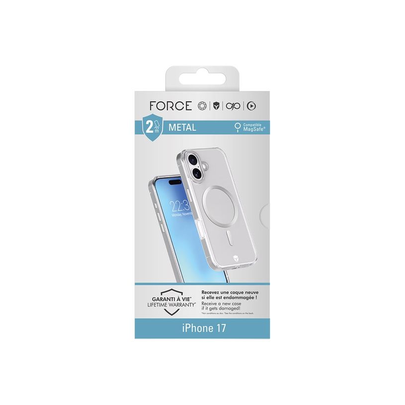 3571211549079-Force Case Metal - Coque de protection pour iPhone 17 - transparent, outline gray -P_405261615_5-1