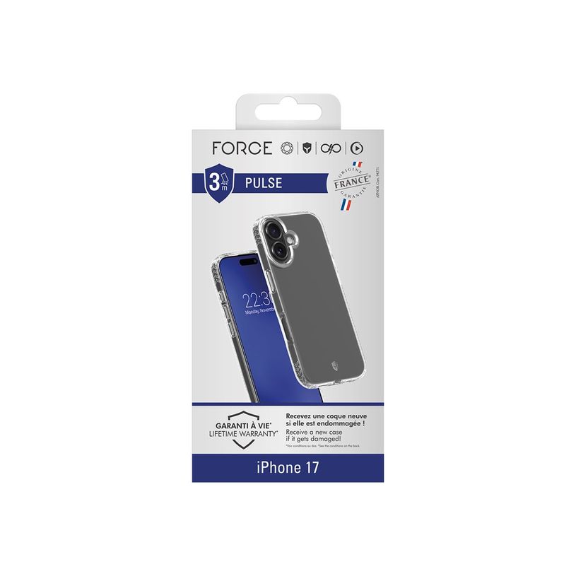 3571211545064-Force Case Pulse - Coque de protection pour iPhone 17 - transparent -P_405261623_1-1