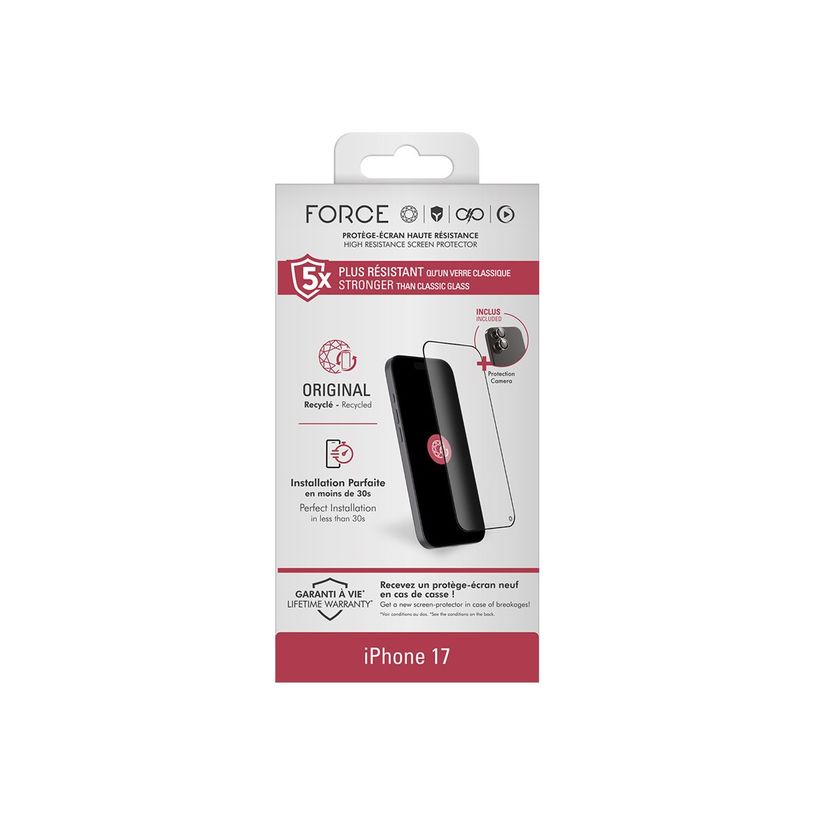 3571211547723-Force - Protection d'écran en verre pour iPhone 16 Pro, 17-P_405261635_1-1