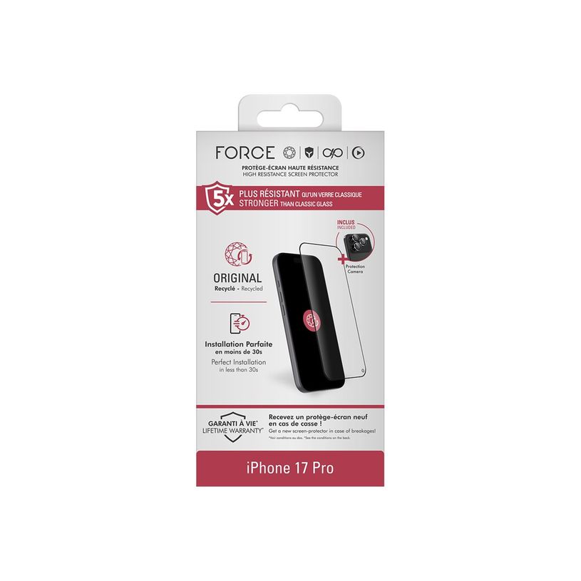 3571211547730-Force - Protection d'écran en verre pour iPhone 17 Pro-P_405261637_1-1