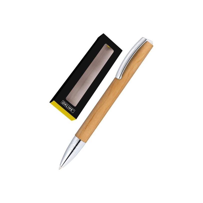 4014421361226-Online - Stylo Bille Vision Nature Maple Bois et Métal avec Boîte Cadeau-P_405261793_1-2
