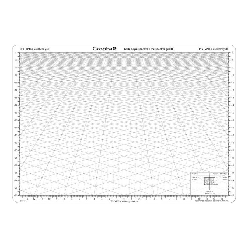 3700010424212-GRAPH'IT Perspective Grid B - Grille de perspective - A4 (210 x 297 mm) - plastique-P_405261805_3-0