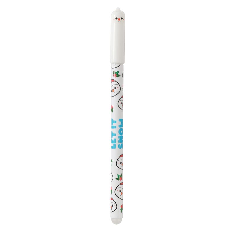 8053634008371-Stylo Effaçable avec Capuchon XMAS - Snowman - Noël--0