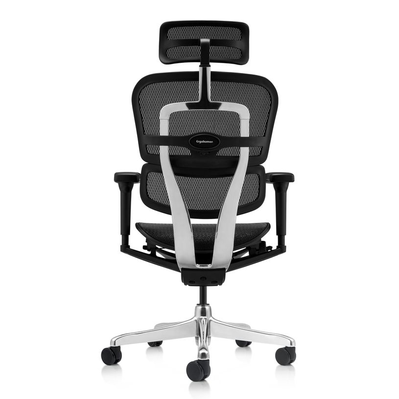 3700339994090-Fauteuil de bureau ERGOHUMAN Ultra - Assise résille - noir--4