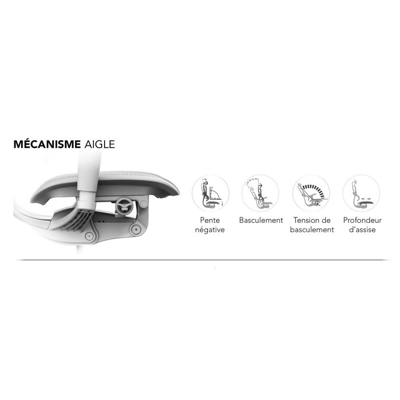 3700339994090-Fauteuil de bureau ERGOHUMAN Ultra - Assise résille - noir--7