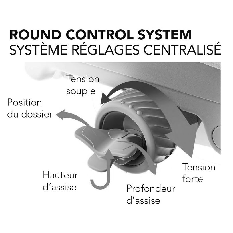 3700339994434-Fauteuil de bureau ERGOHUMAN Ultra - Assise tissu - noir--10