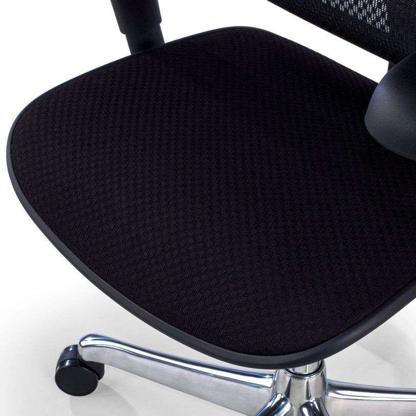 3700339994434-Fauteuil de bureau ERGOHUMAN Ultra - Assise tissu - noir--6