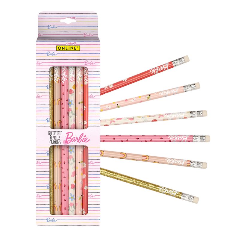 4014421181435-Crayon avec gomme Barbie--0