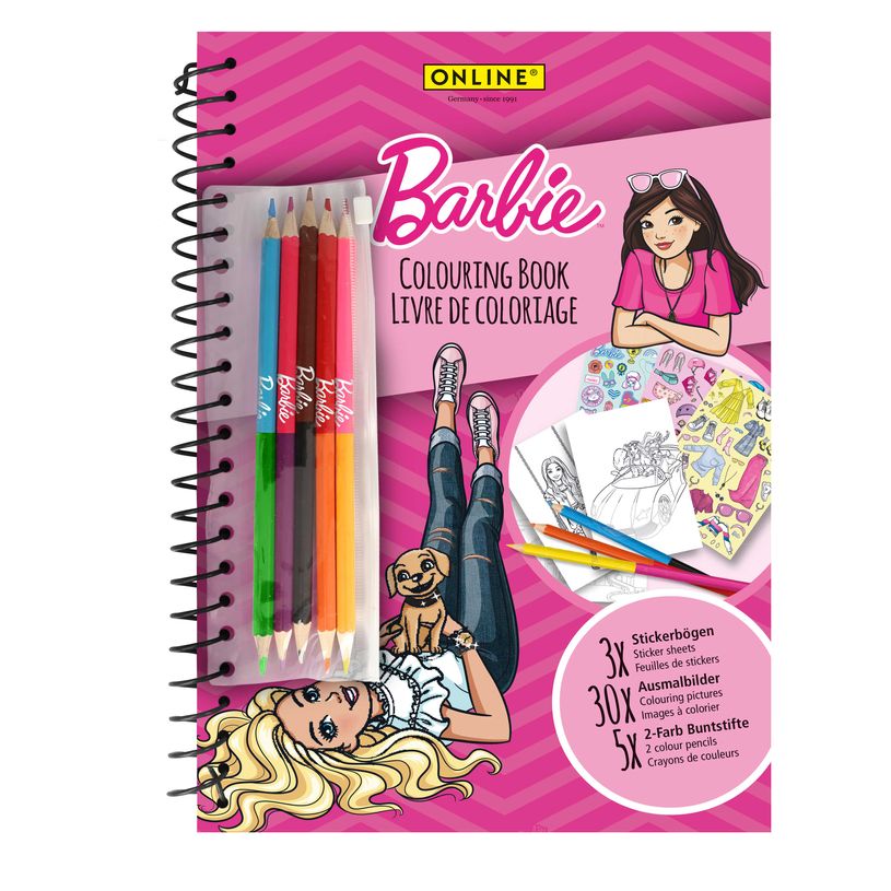 4014421181404-Livre de coloriage Barbie--0