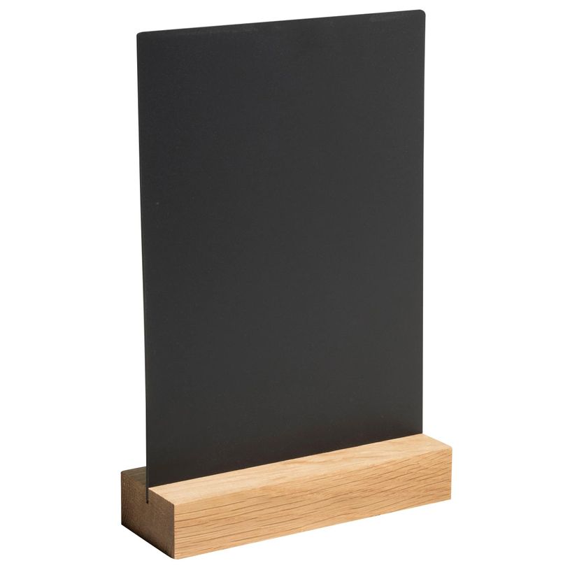 9002493852402-Support en ardoire verticale avec socle en bois - A5 - 148x52x210 mm--1