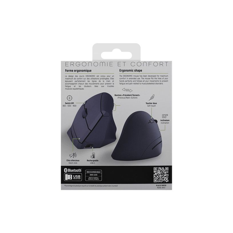 3303170121917-T'nB Ergo - Souris sans fil ergonomique - 6 boutons - bleu-P_405262230_3-5