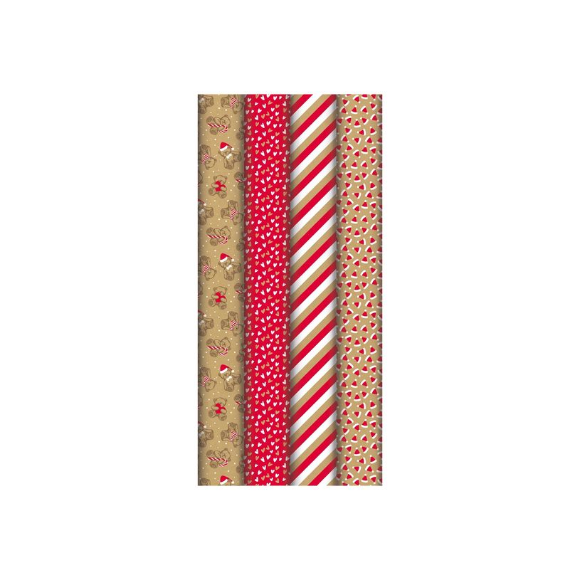 3329682239292-Clairefontaine Mon Petit Ourson - Emballage cadeau - papier kraft-P_405262235_1-1
