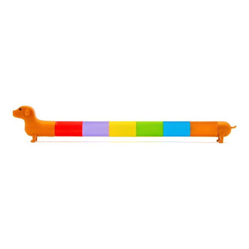 612615129238-Kikkerland Rainbow Dachshund - Marqueur - couleurs assorties (pack de 6)-P_405262512_1-0